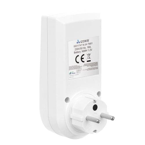 Digital veckotimer 230V 16A 3680W med batteribackup, vit