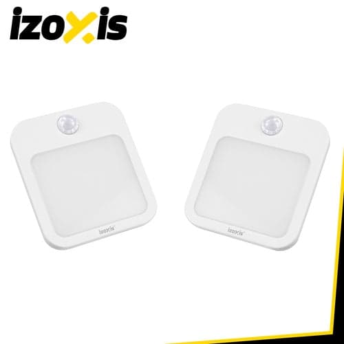 LED nattlampa med rörelse- och skymningssensor 2-pack 230V varmvit