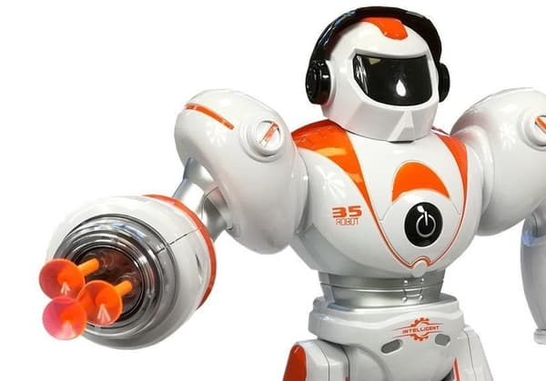 Fjernstyret robotlegetøj med lyd/LED og USB-opladning, 5 kugler