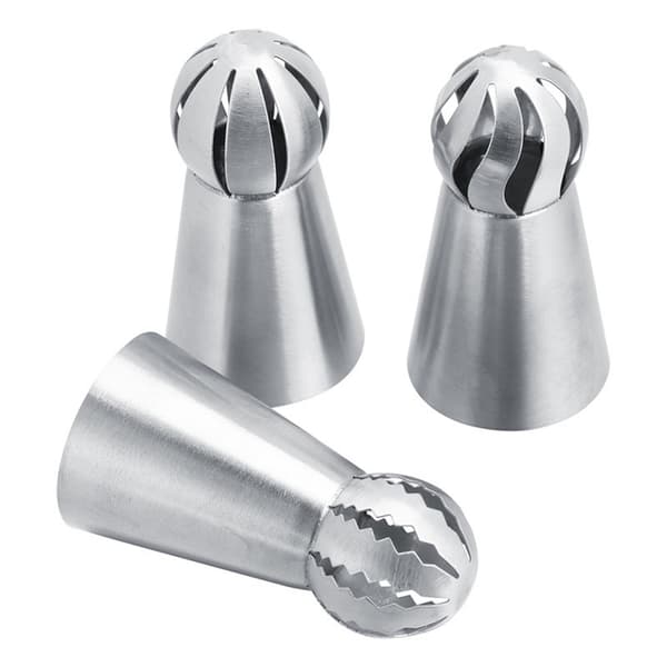Store sprøjtetyller i rustfrit stål 3-pack 6,1x3,3 cm Silver