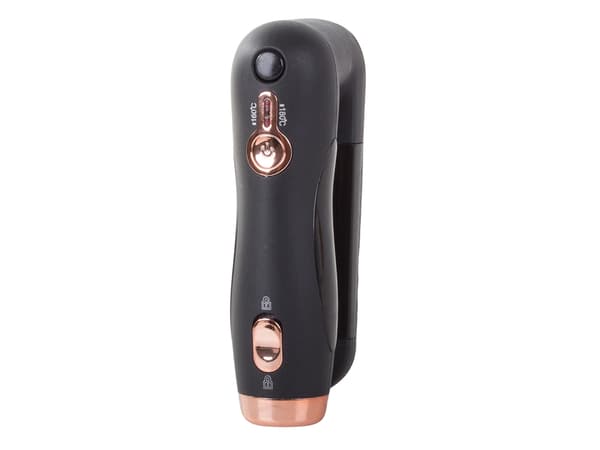 Skæg- og hårkam med glattefunktion 160–180°C, USB, sort