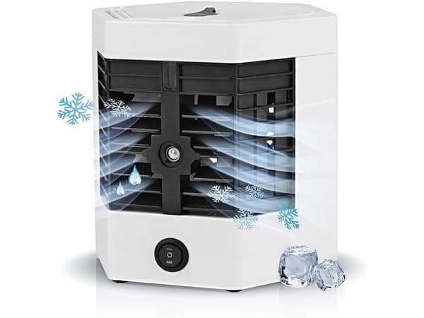 Mini luftkonditionering 2-i-1 USB med luftfuktare 8 W