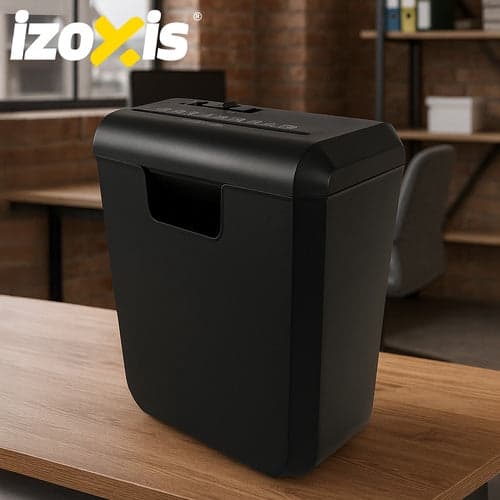 Dokumentmakulator 10L 6 ark A4 6 mm strimler sort
