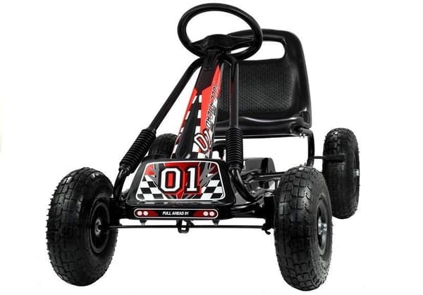 Go-kart trampbil för barn 4+ år, justerbar sits, max 30 kg