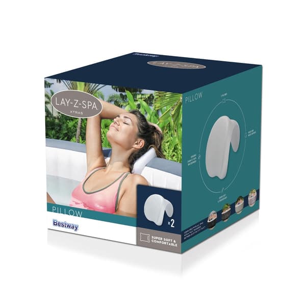 Huvudkuddar till uppblåsbart SPA 2-pack, passar Bestway (ej Helsinki/Vancouver)