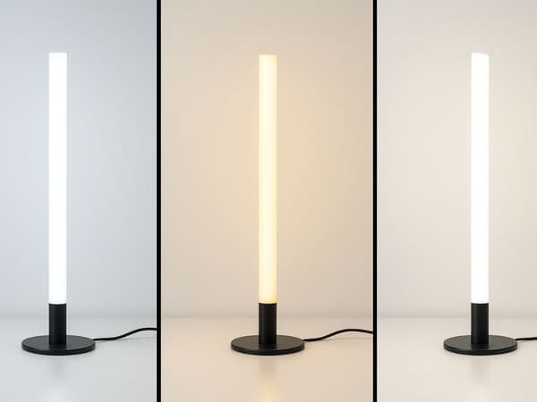 LED gulvlampe 40 cm USB 3 lysindstillinger metal sort
