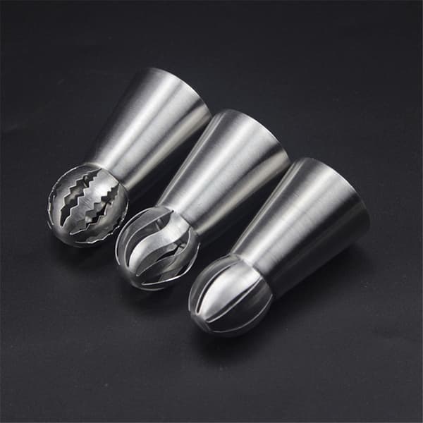 Store sprøjtetyller i rustfrit stål 3-pack 6,1x3,3 cm Silver