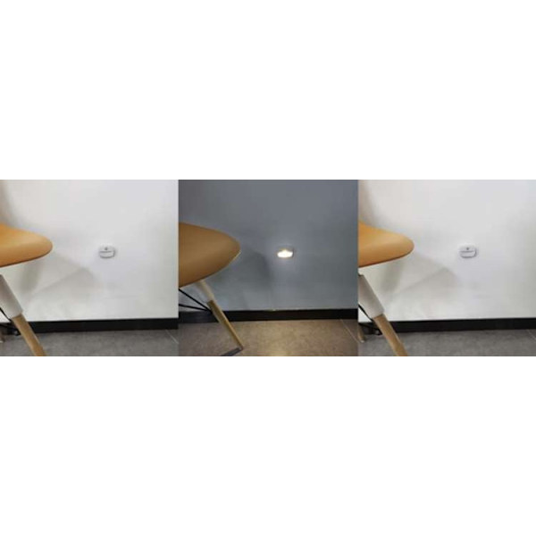 Trådlös LED-lampa med rörelsesensor vit, 3xAAA (ingår ej)