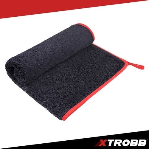 Bilavtorkningsduk microfiber 90x60 cm 600 GSM dubbelsidig spiralborst