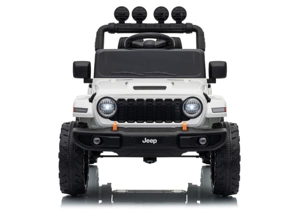 Batteridriven leksaksbil ride-on Jeep Rubicon för barn vit