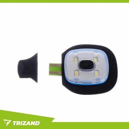 Vinterhue med USB-opladelig LED-lampe 3 tilstande unisex neon gul