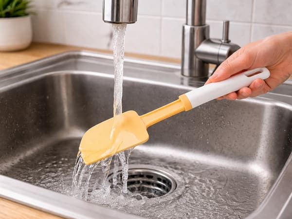 Dejskraber spatel plast 27,5 cm hvid/orange