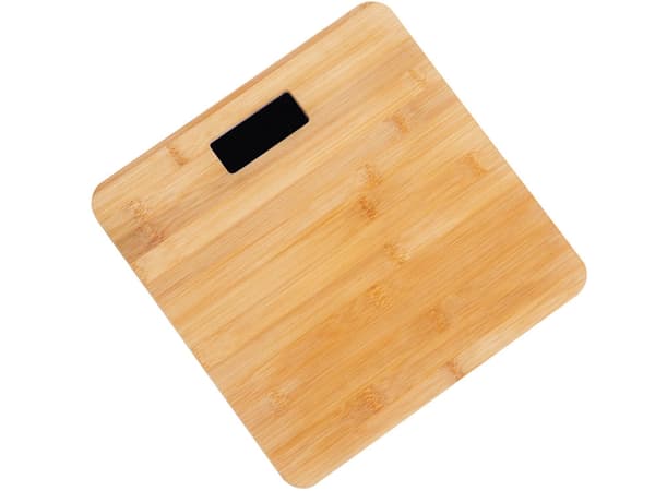 Bambu-kylpyvaaka digitaalinen LCD 180 kg 28x28 cm sis. AAA-paristot