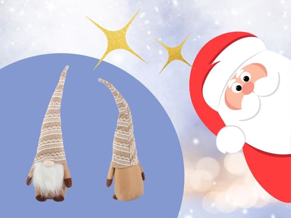 Jultomte dekoration plast brun 48 cm