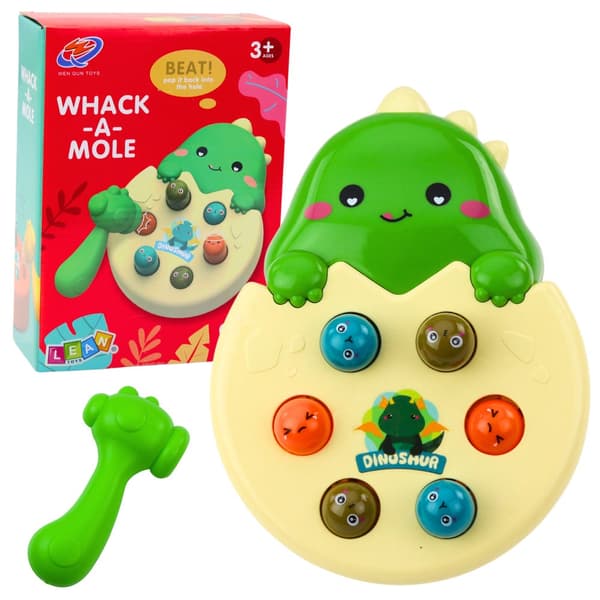 Whack-a-Mole arkadipeli dinosaurus vasaralla, från 3 år, 22x16 cm