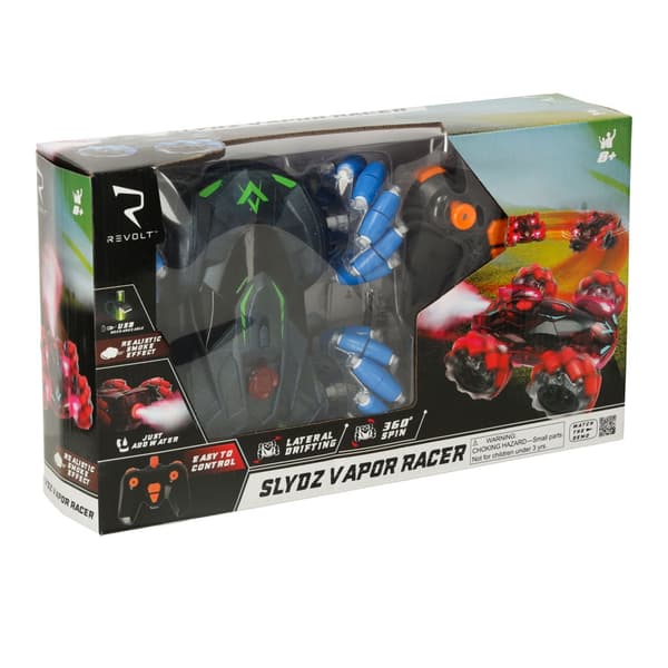Fjernstyret bil RC 2.4 GHz med røg (vanddamp) LED-lys 19 cm Blue