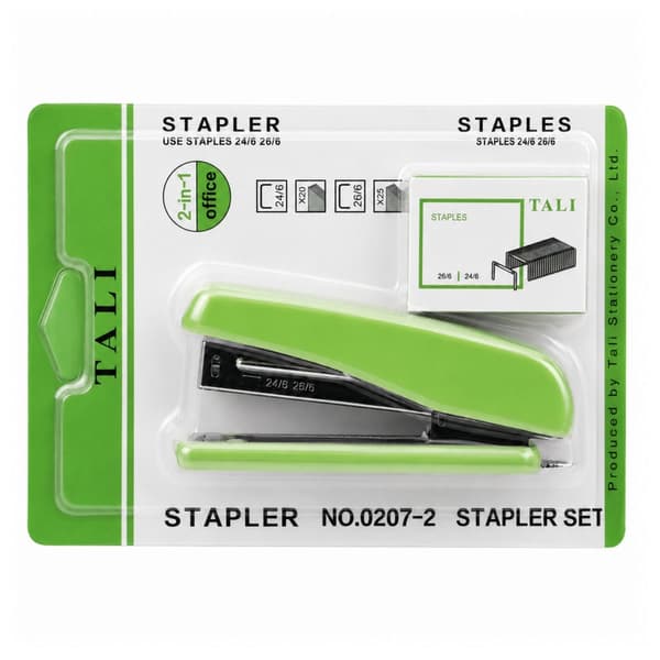 Kontorshäftare set med häftstift 24/6, för 24/6 & 26/6, 25 ark