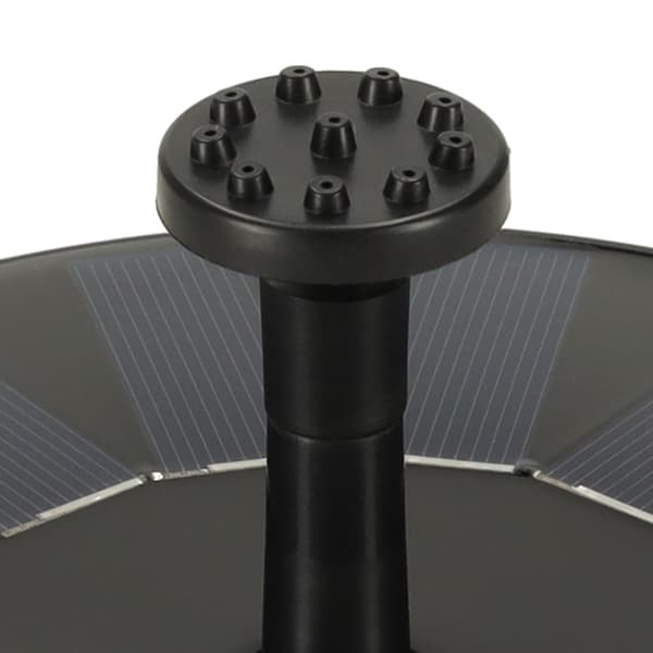 Solcellsfontän för damm 1,4 W 150 l/h med pump och 8 munstycken