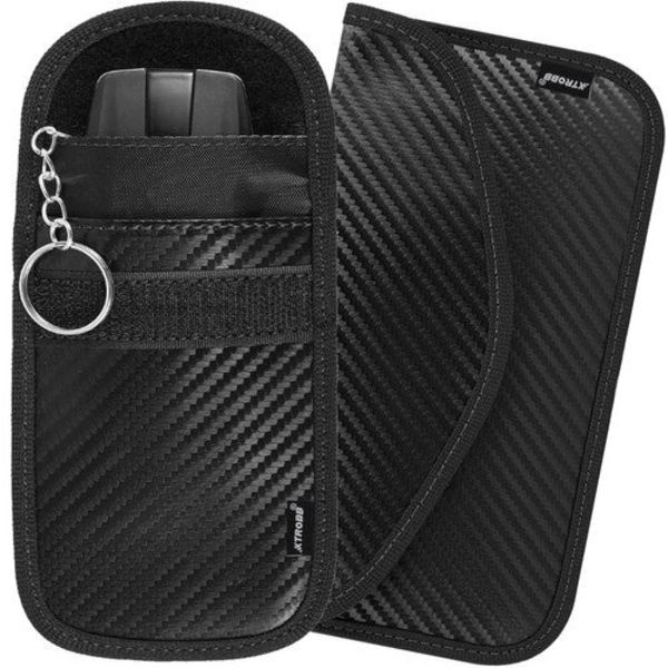 RFID/Faraday avainkotelo auton avaimelle 2-pack musta (vertikaalinen+horisontaalinen)