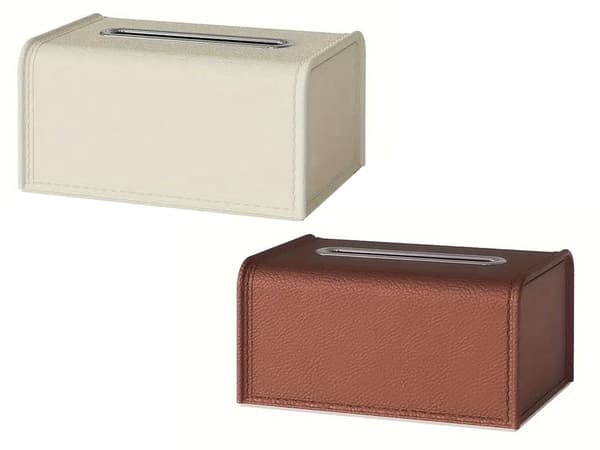 Servettbox/tissue box organizer i plast 19x13,5x9,3 cm