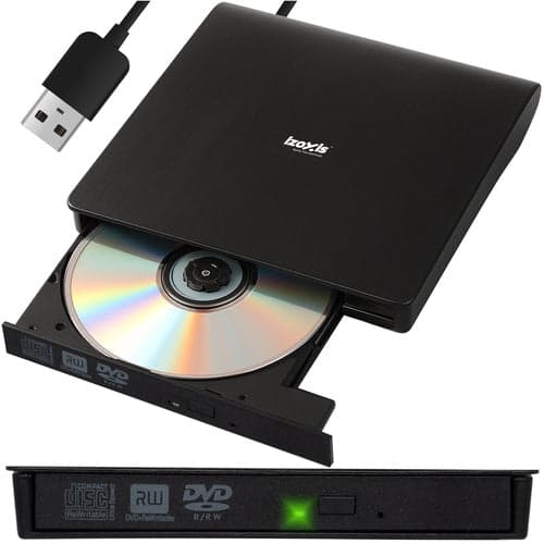 Ulkoinen DVD/CD-polttava asema USB 3.0 24x/8x Windows/macOS/Linux