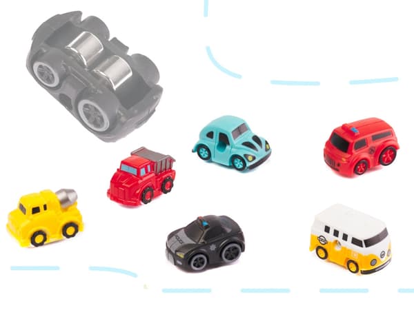 Parkeringshus legetøj 4 niveauer med elektrisk elevator & lyd, 6 biler