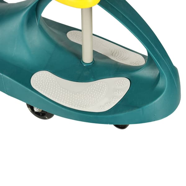 Gravity ride-on -auto LED-pyörillä ja kumipyörillä, max 80 kg