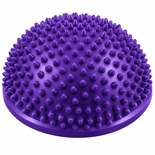 Sensorisk balanshalvboll 16 cm med massagepiggar för rehab och terapi