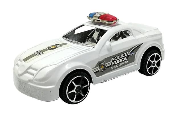 Poliisiautot 6-pack muovia 9,5 cm EN71