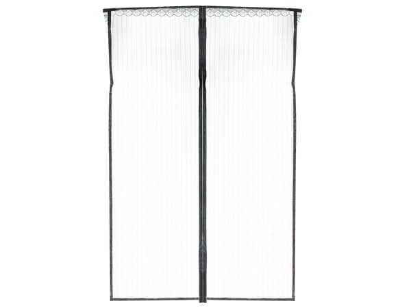 Magnetisk insektnet til dør 110x220 cm sort polyester med stifter Black