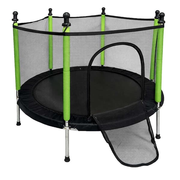 Trampolin til børn 140 cm med sikkerhedsnet, 10 bolde, 150 kg
