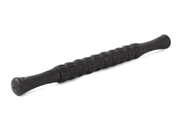 Massage roller med 9 rullar för rygg/ben plast svart 42 cm
