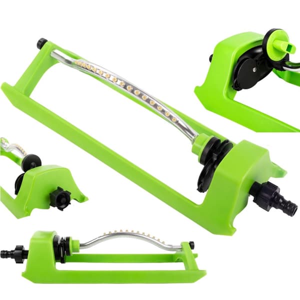 Oscillerende havesprinkler 18 dyser plast/metal 46 cm
