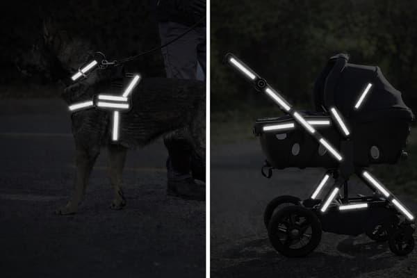 Selvklæbende reflekstape 1 cm x 8 m til cykel/bil/mc