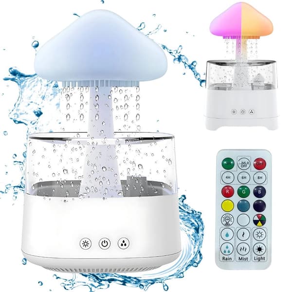 Ilmankostutin aromadiffuuserilla, RGB-valo 450 ml, kaukosäädin, USB