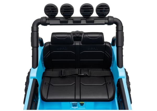 Batteridriven leksaksbil Jeep Rubicon 24V ride-on ljusblå