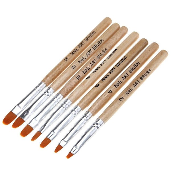 Nagelverktyg - 7 Penslar & 5 Dotting Tools för Perfekt