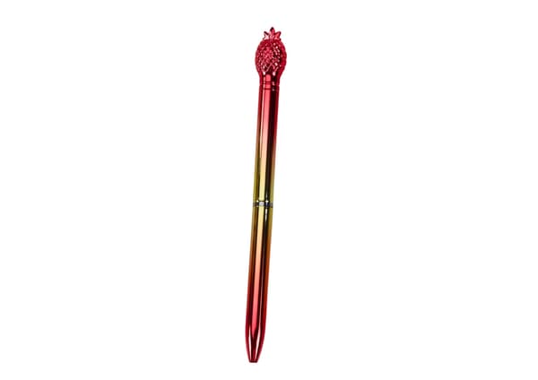 Kuulakärkikynä ananaspäällä, sininen muste, 16 cm, 48-pack