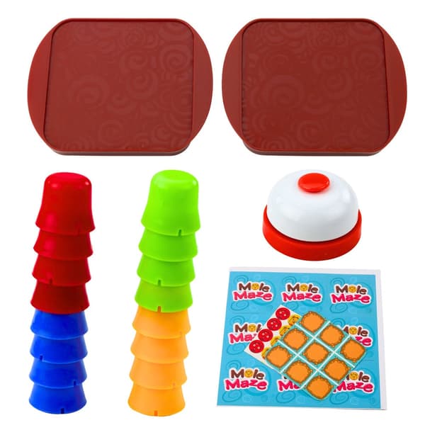 2-i-1 logikspel för barn 4+ Quick Cups & 3D Tic-Tac-Toe 2 spelare