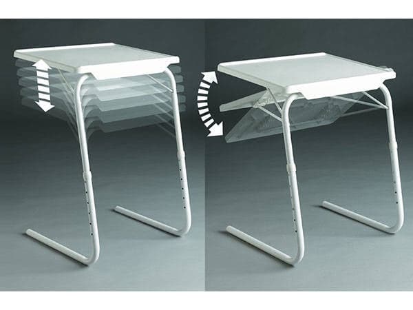 Hopfällbart laptopbord justerbar höjd 52–73 cm vinklingsbart 52x40