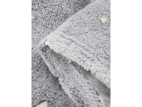 Fleece-tæppe med ærmer XXL 190x170 cm grå neon lyser i mørket