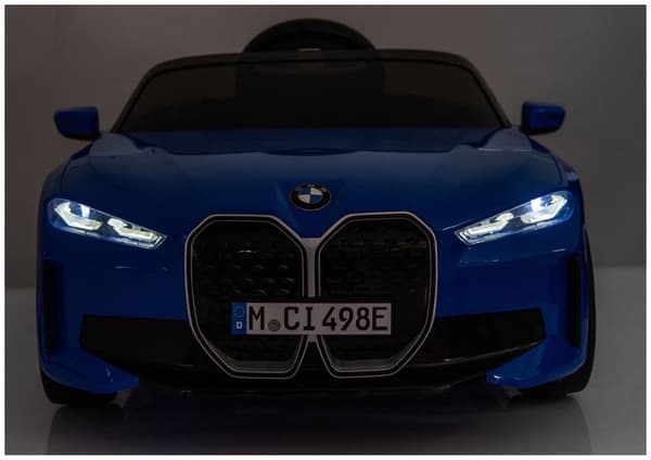 Elbil för barn BMW i4 4x4 batteridriven åkbil blå