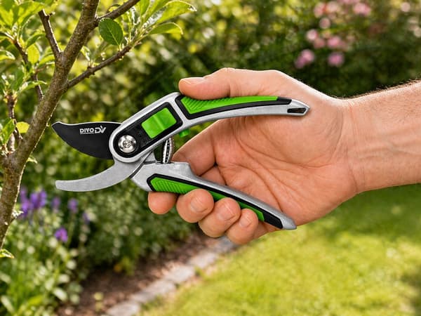 Sekatör justerbar bladöppning 12/20 mm grön 22 cm