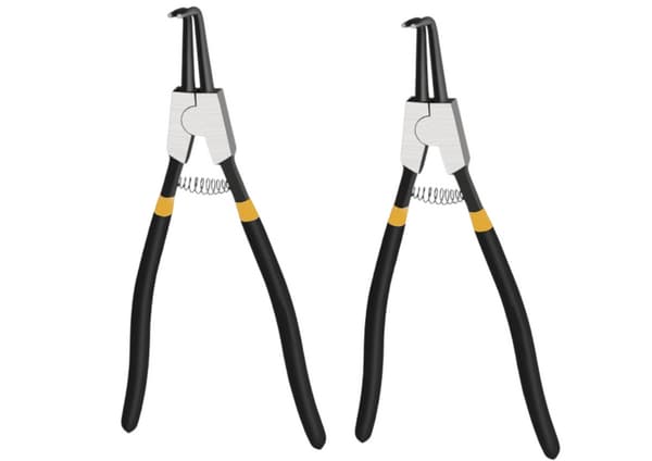 Segerringstang sæt 4-pack 325 mm lige/bøjet til indre og ydre ringe