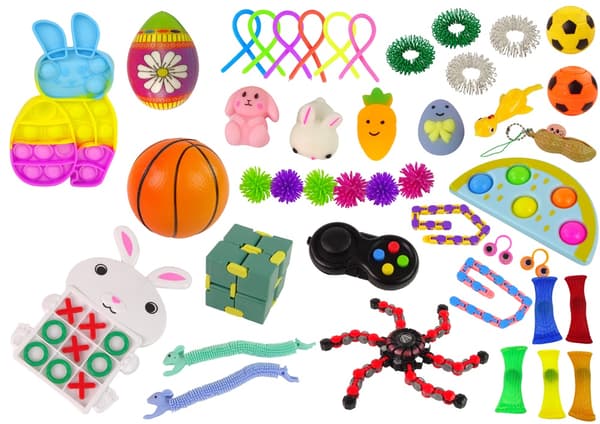 Fidget-legetøjs sæt 41-pack påsketema giftfri CE/EN71 fra 3 år
