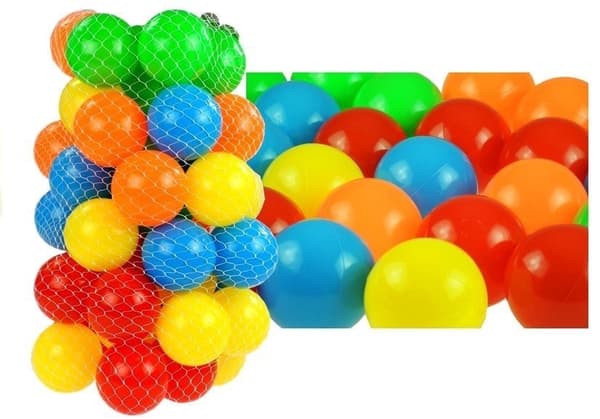 Plastbolde 7 cm 50-pak farveblanding til boldbad/pool