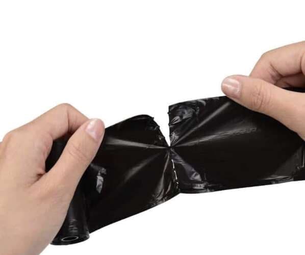 Hundeposer 1000-pak med holder sort 22x30 cm