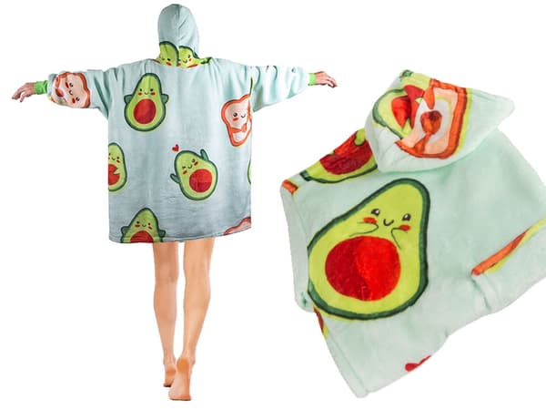 Oversize hoodie filttröja med teddyfoder one size XXL avokado