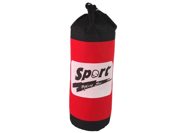 Boxningsset barn 3+ boxningssäck 45 cm + kardborrehandskar