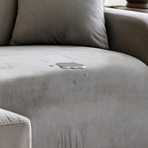 Sofabetræk hjørnesofa elastisk velour mørkegrå 145-185 cm + 1 pudebetræk